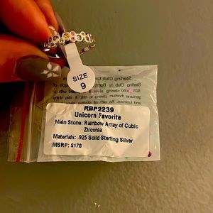 Unicorn favorite rainbow array of cubic zirconia